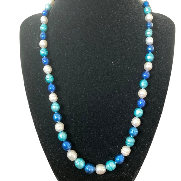 Honora Jewelry - Exquisite blue pearl necklace!